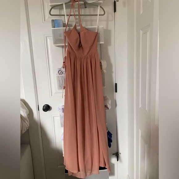 Azazie Aaida in Champagne Rose - Picture 2 of 5